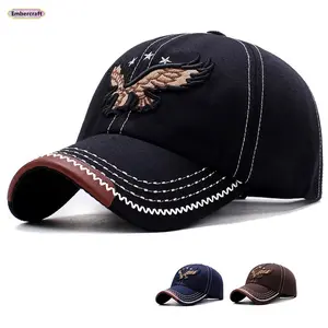 Eagle Embroidered Baseball Cap Adjustable Unisex Hat Casual Streetwear Cap for Men Women Couple Matching Hat for Spring Outfit Travel Easter Gift