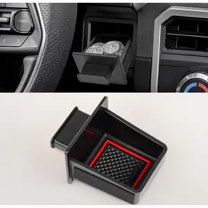 2024 2026 4Runner 2025 2026 center console organizer ABS storage drawer box with anti slip silicone pad