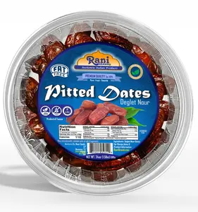 Rani Pitted Dates (Deglet Nour) Raw Dried Fruit 24oz (1.5lbs) 680g ~ All Natural | Fat-free | No added Sugar | Vegan | Gluten Friendly | Non-GMO | Kosher | Product of Tunisia