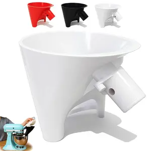 Flour Funnel for Kitchen Aid Mixer, Kitchen Aid Accessories and Attachments, Pouring Chute for Kitchenaid Mixer, Fits Tilt-Head 4.5–5 Qt, Durable Dishwasher-Safe Baking Tool