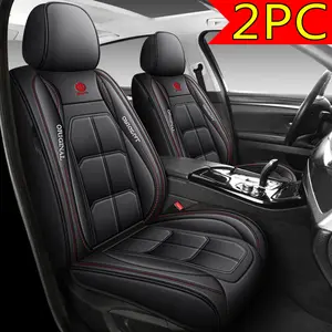 Universal Fit PU Leather Car Seat Cover 2PC Set Original Design for Comfort & Style Sleek Elegant Look Easy Installation