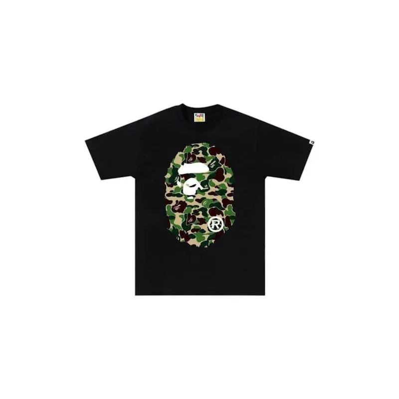 BAPE Men's ABC Camo Big Ape Head Tee Black/Green, from StockX
