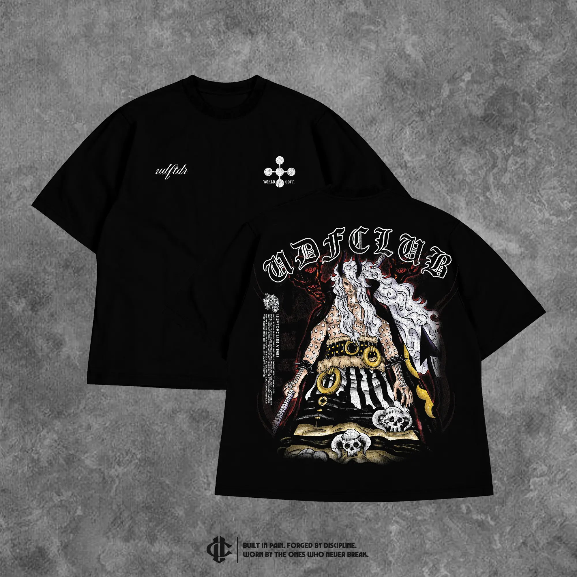 "KING OF THE WORLD IMU" Tee, Men's Gym, Workout Wear, Anime Gym Shirt Gym Apparel.