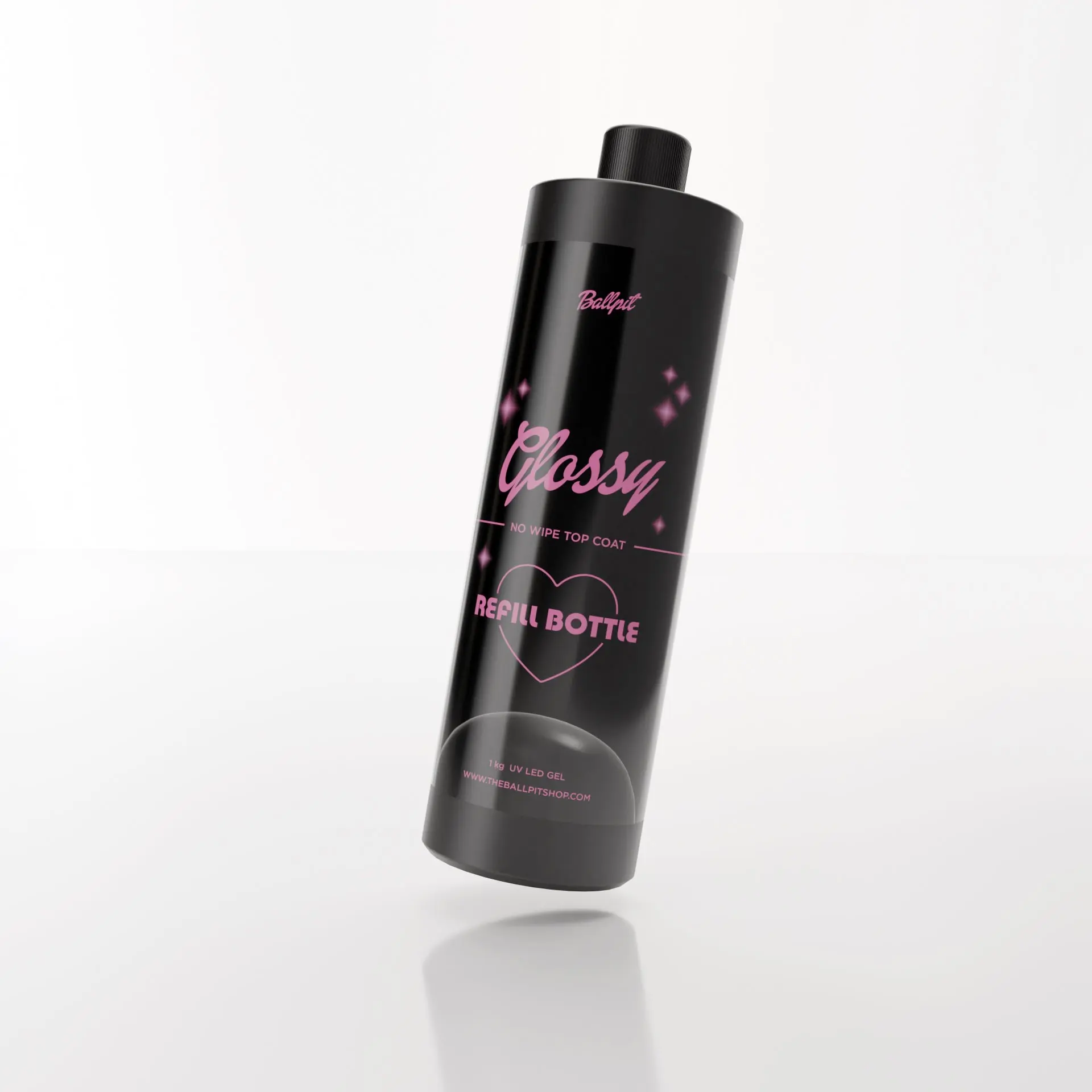 Glossy Top Coat Refill Bottle - Gel Polish