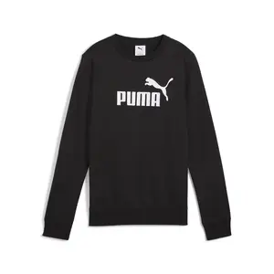 PUMA Womens Essentials No. 1 Logo Crew Neck Sweatshirt Casual - Black