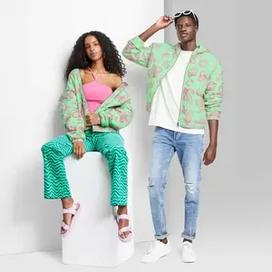Hooded Quilted Jacket - Wild Fable Mint Green Floral L Womenswear Coats Womenswear Coats Tops Underwear Lady Comfort
