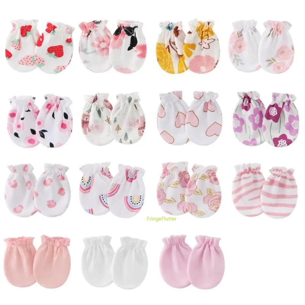 10/15 Pairs Assorted Casual Soft Fabric Gloves, Anti-Scratch, Breathable, Mixed Prints for Daily Matching