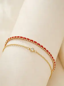Elegant Lucky Red String Bracelet for Women & Girls – Chic All-Season Fashion Jewelry, Perfect for Everyday Wear & Party Styling, Ideal Gift for Wife, Daughter & Granddaughter, Copper Chain Bracelet