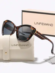 Unisex Vintage Trendy Tortoiseshell Cat Eye Frame, Retro Fashionable Tinted Lenses Sunglasses for Women & Men, Fashion Modern Accessories for Everyday Use