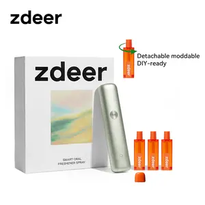 Zdeer Smart Oral Care Device  Electric Metal Oral Spray with Refillable Flavors - Instant Fresh Breath for Spring Dates & Travel (dd)