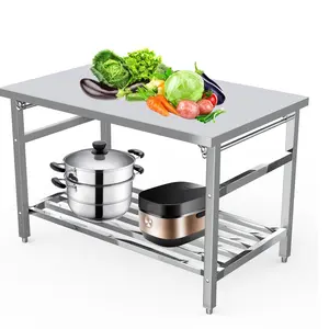 48" x 24" Stainless Steel Folding Work Table – Heavy Duty Prep Table with Adjustable Undershelf, No Installation Required for Kitchen & Commercial Use