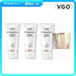VGO All Skin Types Hair Removal Cream for Women & Men Painless Bikini Hair Removal Gel Hair Removal Lotion for Unwanted Hair, 120ml / 4.06oz Wax Body Care Comfort Cosmetic