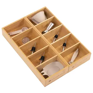 2 Large Utensil Organizers - Bamboo