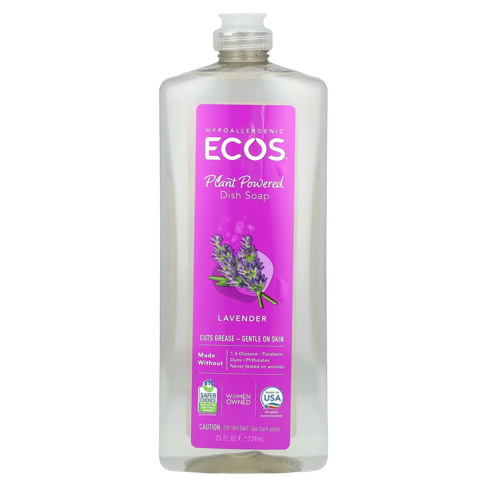 Ecos®, Plant Powered Dish Soap, Lavender, 25 fl oz (739 ml) Ecos®, Plant Powered Dish Soap, Lavender, 25 fl oz (739 ml)