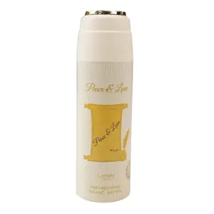 Lattafa Peace and Love EDP Perfume Spray, 200ml Unisex Wear Single Item, Bergamot Blend with Almond & Blackcurrant Notes
