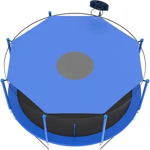 Trampoline Sunshade Cover, 8/10/12/14/16 Feet UV Protection, Rainproof Outdoor Backyard Playground Accessory, Trampoline Parts, Easy Installation