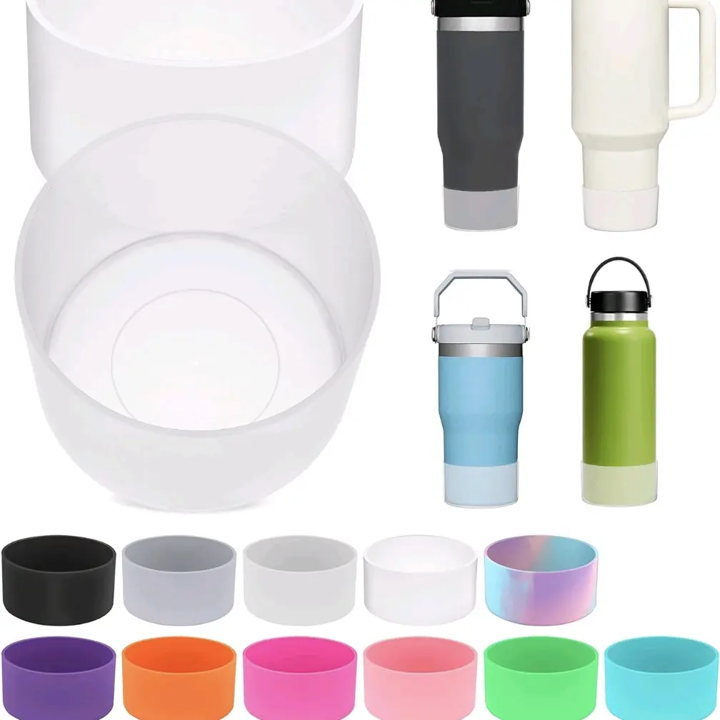 2 PCS for Stanley Boot, Silicone Bottom for Stanley Cup  40 oz Boot 12-24oz for Stanley Tumbler Accessories for Stanley Cup Accessories Avoid Scratches & Noise, Protector Drinkware Cover