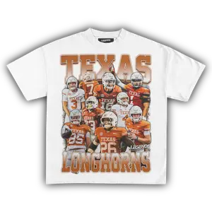 T3xas-L0ngh0rns F00tball-Sh1rt College Football Shirt Orange Athlete Graphic Tee Game Day Streetwear Fan Gift Menswear & Underwear - Men's Tops - T-Shirts