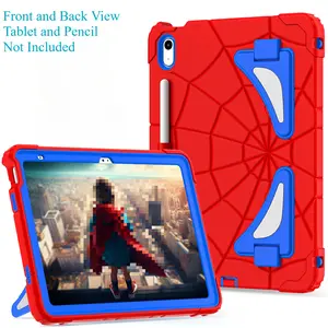 For IPad 12th/11th/10th Gen 11 Inch (2026/2025/2022) - Kids Shockproof Case with Pencil Holder, Children Friendly Tablet Protective Cover