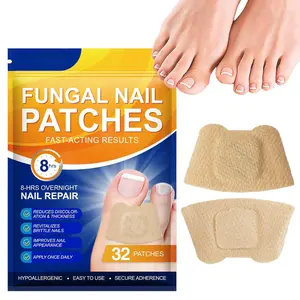 32 Pcs Fungal Nail Patches,Toenail Fungus Treatment Extra Strength - Toe Nail Fungus Treatments for Men and Women, Overnight Renewal Nail Repair Patches Gentle Daily Soften Thick Nails