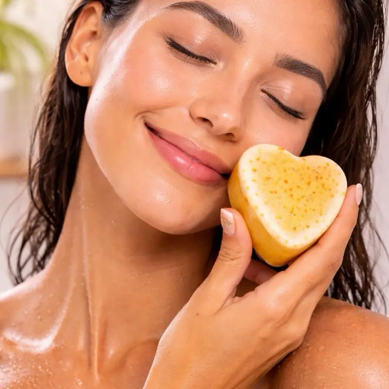 Turmeric calendula Brightening Face/Body Soap- for acne & dark mark removal Cleanser Cleansing Sensitive