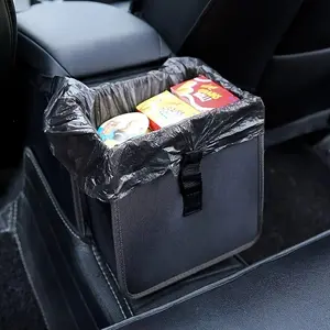 Car Trash Can Holder, Waterproof Design, Space-Saving Seat Side Mount, Easy-To-Clean Garbage Bag, Perfect for Snacks & Litter Storage