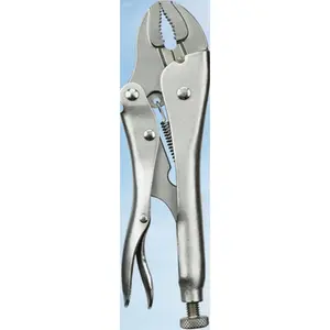 Multi-Purpose Hand Tool with Curved Jaw Design, Adjustable Locking Wrench and Wire Cutter for Secure Holding, Heavy-Duty Steel Construction Reusable Clamping and Gripping Pliers for Cutting and Bending Tasks