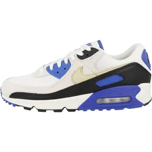 Men's Nike Air Max 90 PRM White/Khaki-Racer Blue-Black (HF3449 100)