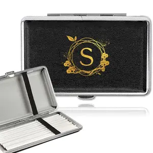 Durable Cigarette Organizer Box, PU Cigar Storage Case, Travel Cigarette Holder, Moisture-Proof & Pressure-Resistant, Ideal Gifts, Dustproof Storage Box, Dustproof Sturdy Organizer
