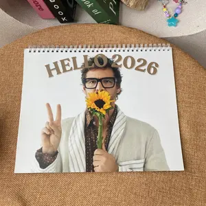 Hello 2026 Pedro Pascal 2026 Wall Calendar, Celebrity Planner for Fans, Funny Gift for Her