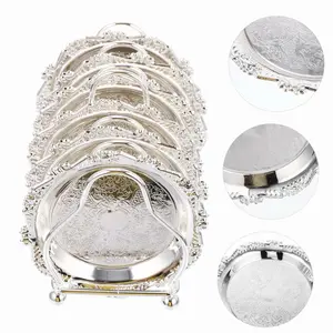 Small Serving Dishes - Elegant Silver-Plated with Intricate Engraving for Versatile Use