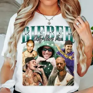 Only Here For Bieber Vintage Shirt, Swag Shirt, Summer Concert Bootleg Tee, Gift For Belieber VV5