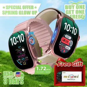 [Spring BOGO] Elegant Smartwatch for Women 1.72" HD Touchscreen, Bluetooth Calls, HR & Sleep Tracking, Lightweight Watch for Office & Daily Outfits