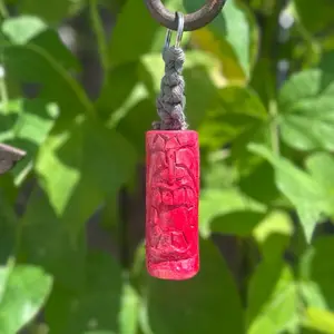 Hand carved Tiki Keychain
