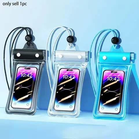 1/3pcs Waterproof Phone Pouch, Ipx8 Waterproof Case, Shockproof Protective Transparent Cover, Ideal for Outdoor Boating Beach Cruising, Fits Most Phones，Suitable for summer beach pool parties