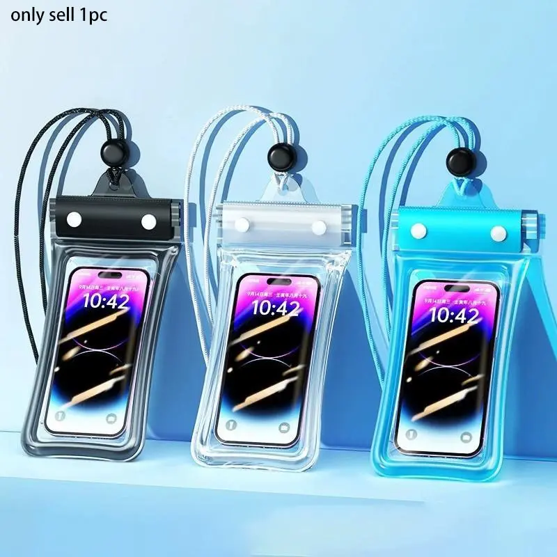 1/3pcs Waterproof Phone Pouch, Ipx8 Waterproof Case, Shockproof Protective Transparent Cover, Ideal for Outdoor Boating Beach Cruising, Fits Most Phones，Suitable for summer beach pool parties