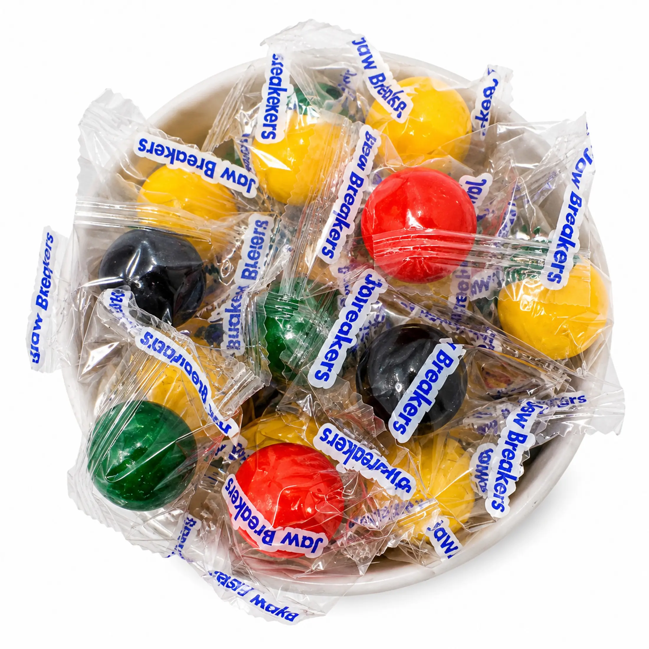 Classic Jawbreakers Hard Candy 2 lb Bulk Individually Wrapped Assorted Fruit Flavors