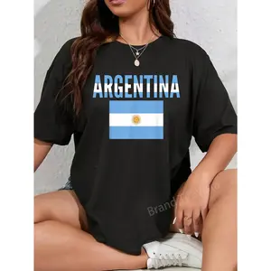 100% Cotton Argentinian - Argentina Country Flag T-Shirt