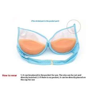 Silicone Falsies Insert Push Up Bra Swimsuit