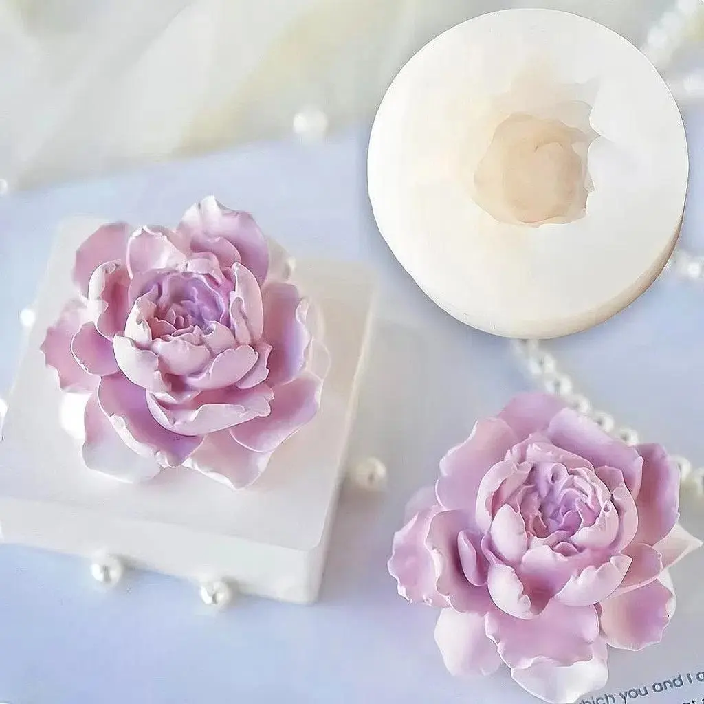 3D Jasmine Flower Shaped Silicone Mold, 1 Count DIY Candle Mold, Soap Mold, Handmade Pendant Decoration Aromatherapy Candle Mold, Handmade Crafts, Handicraft, Silicone Soap Molds, Candle Making Supplies