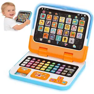 Learning Toy for Kids 1 2 3 Year Old Boys Girls, Learning Laptop for Toddlers 1-3, Interactive Educational Toys with Music Sounds Lights, Christmas Birthday Gifts for Baby Kids Age 12-18 Months