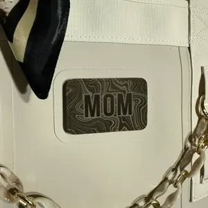 Damascus Velcro Name Patch - Customizable 3in x 2in Velcro Bag Accessory with Personalized Name and Damascus  Design