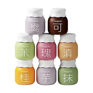 MIKOOLAB Milk Tea Powder Variety Pack Milk Tea Packets 8 Flavors 8 Cans 0 Sugar  7.05 oz