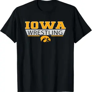 [100% Cotton] Iowa Wrestling Hawk Fan Spirit T-Shirt For Sports Enthusiasts