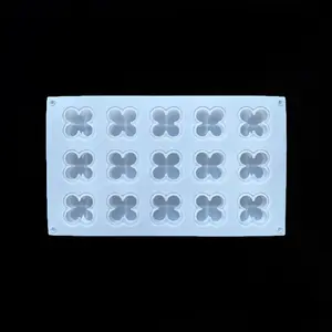1pc 15-Hole Silicone Candle Mold, DIY 3D Bubble Soap Mold, Non-Stick Cube Soap Mold, Ideal for Scented Candles, Soaps, Crafts, Candle Molds for Candle Making