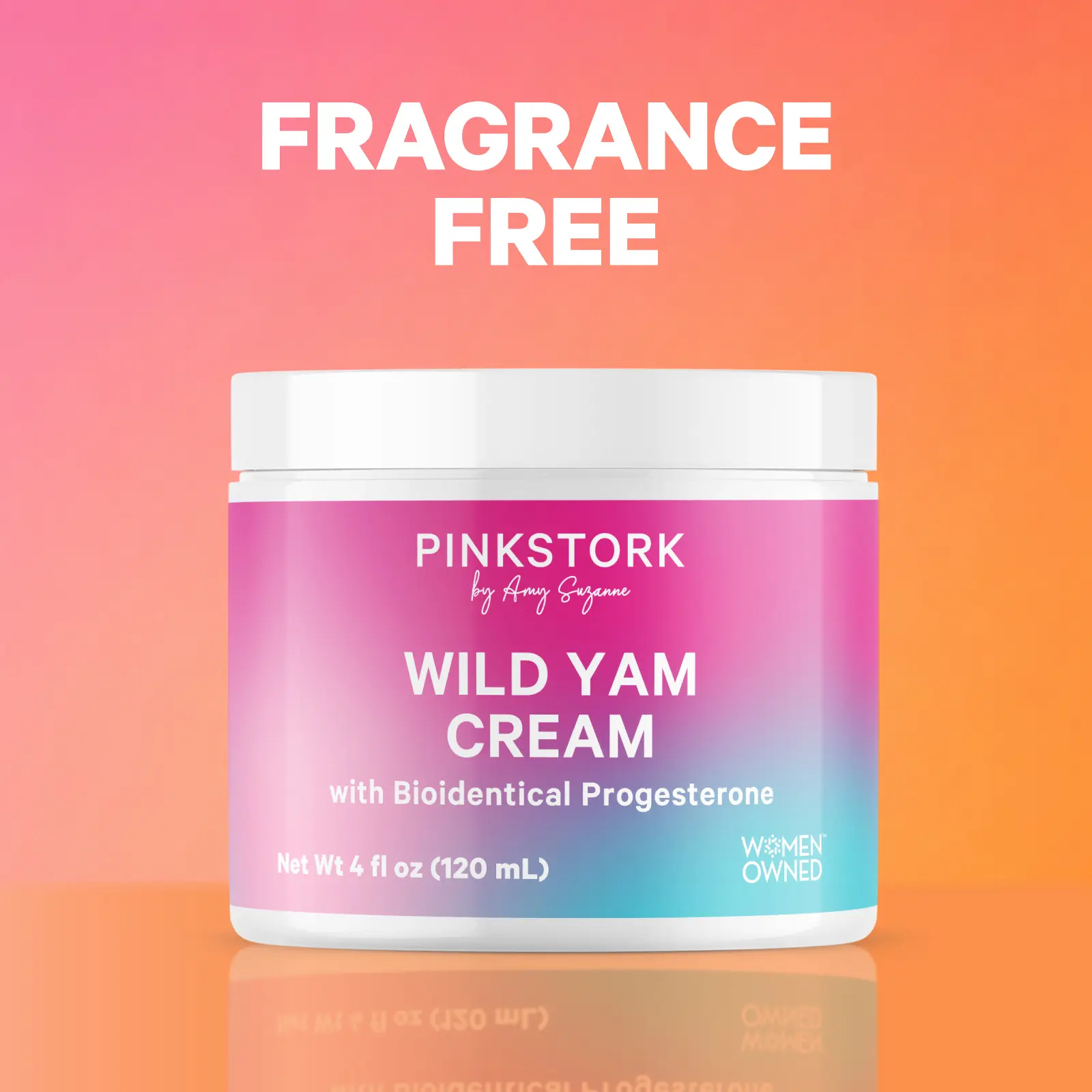 Pink Stork Wild Yam Cream with Bioidentical Progesterone | 4oz | Daily Moisturizer for Normal Skin Women-Owned Brand Gentle Support for Women's Health