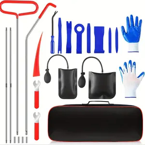 Portable Professional Stainless Steel Automotive Maintenance & Mechanic Tool Set with Carrying Bag for Cars, Trucks – Includes Emergency Door Dent Fix, Inspection, Car Diagnostic Tools, Automotive Maintenance Tools, Mechanic Tools