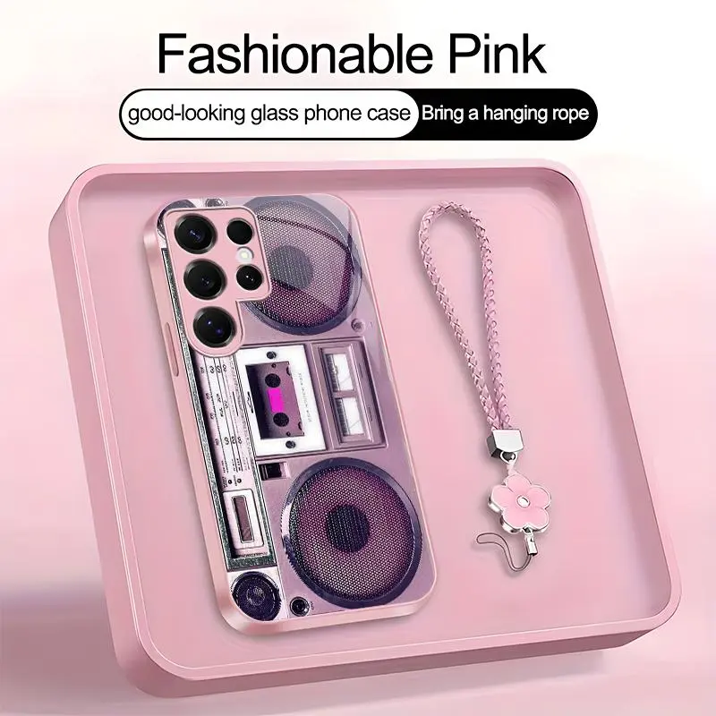 Suitable for [Galaxy S25 Ultra] high-end women's phone case🤩,retro cassette tape pattern, fun and appealing🥰✨, drop-resistant, affordably priced，fingerprint-resistant  YM99