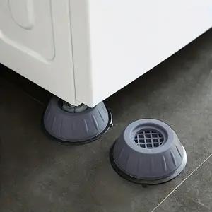 4pcs/Set Anti-Vibration Mats: Protect Laundry Room Floors And Reduce Noise Through Washer And Dryer Bases Anti-Vibration Mats Tumbler Wheel Universal Height Anti-Slip Moisture Resistant Mats