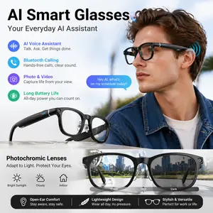 [Summervibes] Tukio G1 Smart AI Translator Camera Glasses with Charging Case 4K Camera Surround Sound Bluetooth Calling UV Protection Photochromic Lenses Ideal for Travel Vlogs
